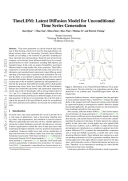 TimeLDM: Latent Diffusion Model for Unconditional Time Series Generation