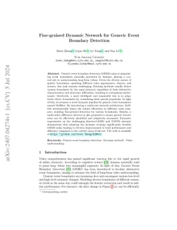 Fine-grained Dynamic Network for Generic Event Boundary Detection