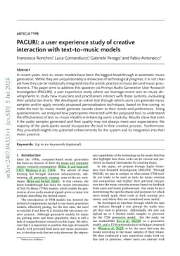 PAGURI: a user experience study of creative interaction with
  text-to-music models