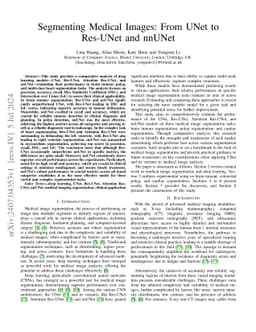 Segmenting Medical Images: From UNet to Res-UNet and nnUNet