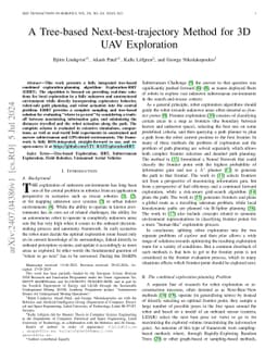 A Tree-based Next-best-trajectory Method for 3D UAV Exploration
