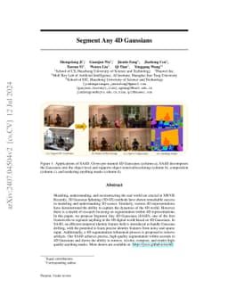 Segment Any 4D Gaussians