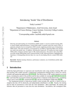 Introducing Ínside' Out of Distribution