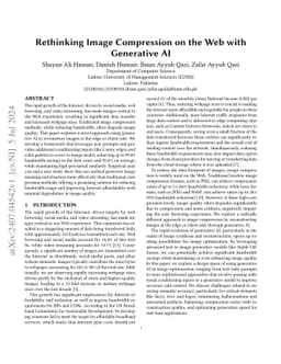 Rethinking Image Compression on the Web with Generative AI