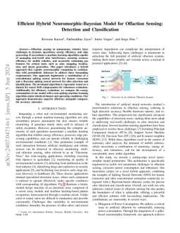 Efficient Hybrid Neuromorphic-Bayesian Model for Olfaction Sensing:
  Detection and Classification