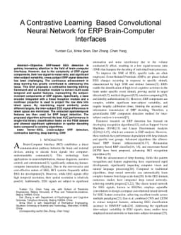 A Contrastive Learning Based Convolutional Neural Network for ERP
  Brain-Computer Interfaces