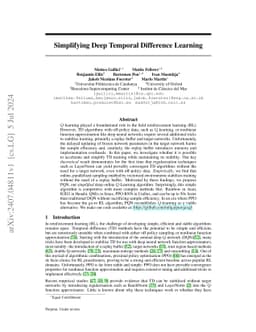 Simplifying Deep Temporal Difference Learning