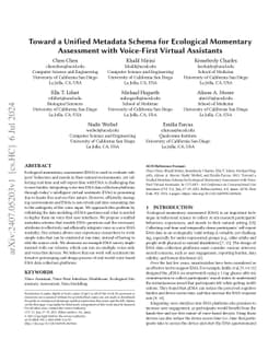 Toward a Unified Metadata Schema for Ecological Momentary Assessment
  with Voice-First Virtual Assistants