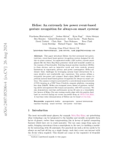 Helios: An extremely low power event-based gesture recognition for
  always-on smart eyewear