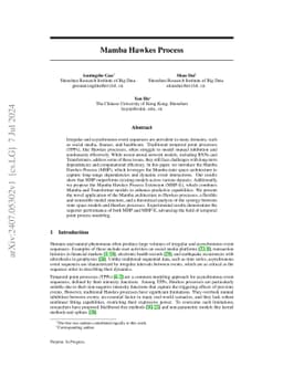Mamba Hawkes Process