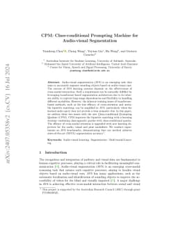 CPM: Class-conditional Prompting Machine for Audio-visual Segmentation