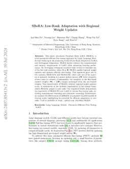 SBoRA: Low-Rank Adaptation with Regional Weight Updates