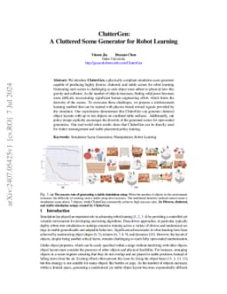 ClutterGen: A Cluttered Scene Generator for Robot Learning