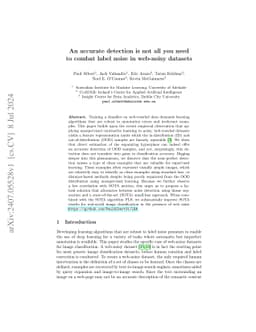 An accurate detection is not all you need to combat label noise in
  web-noisy datasets