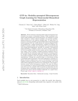GTP-4o: Modality-prompted Heterogeneous Graph Learning for Omni-modal
  Biomedical Representation