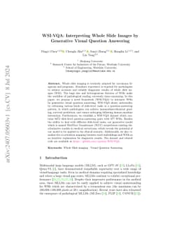 WSI-VQA: Interpreting Whole Slide Images by Generative Visual Question
  Answering