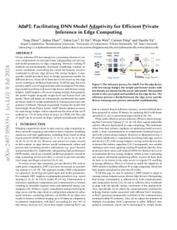 AdaPI: Facilitating DNN Model Adaptivity for Efficient Private Inference
  in Edge Computing