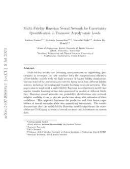 Multi-Fidelity Bayesian Neural Network for Uncertainty Quantification in
  Transonic Aerodynamic Loads