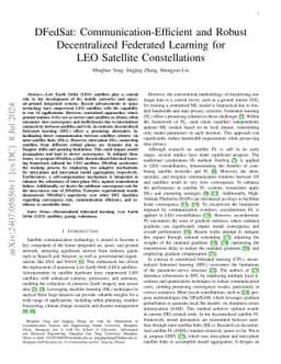 DFedSat: Communication-Efficient and Robust Decentralized Federated
  Learning for LEO Satellite Constellations