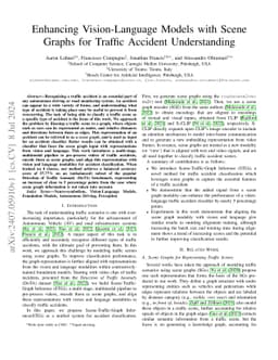 Enhancing Vision-Language Models with Scene Graphs for Traffic Accident Understanding