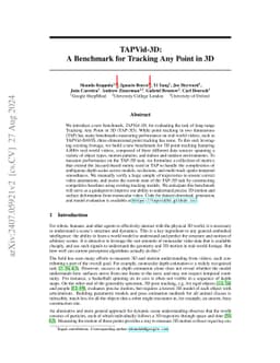 TAPVid-3D: A Benchmark for Tracking Any Point in 3D