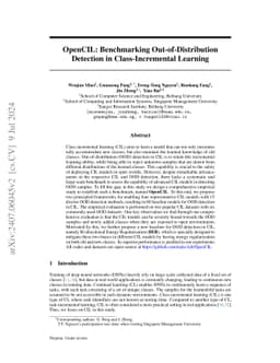 OpenCIL: Benchmarking Out-of-Distribution Detection in Class-Incremental
  Learning