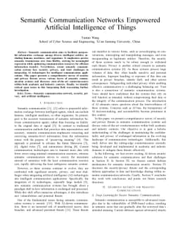 Semantic Communication Networks Empowered Artificial Intelligence of
  Things