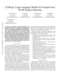 LLMcap: Large Language Model for Unsupervised PCAP Failure Detection
