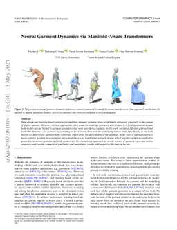 Neural Garment Dynamics via Manifold-Aware Transformers