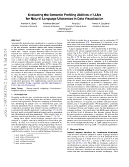 Evaluating the Semantic Profiling Abilities of LLMs for Natural Language
  Utterances in Data Visualization