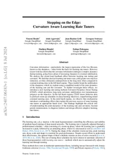 Stepping on the Edge: Curvature Aware Learning Rate Tuners
