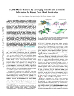 SGOR: Outlier Removal by Leveraging Semantic and Geometric Information
  for Robust Point Cloud Registration