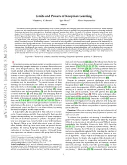 Limits and Powers of Koopman Learning