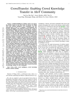 CrowdTransfer: Enabling Crowd Knowledge Transfer in AIoT Community