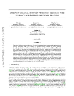 Enhancing spatial auditory attention decoding with neuroscience-inspired
  prototype training
