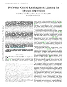 Preference-Guided Reinforcement Learning for Efficient Exploration