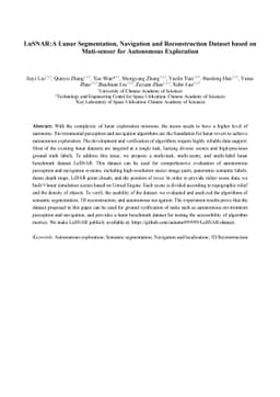 LuSNAR:A Lunar Segmentation, Navigation and Reconstruction Dataset based
  on Muti-sensor for Autonomous Exploration