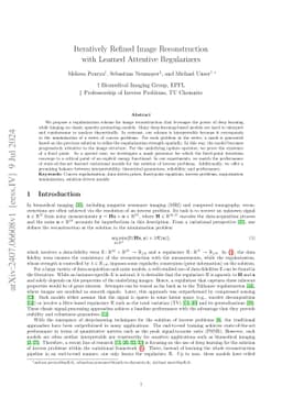 Iteratively Refined Image Reconstruction with Learned Attentive
  Regularizers