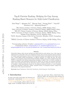 Top-K Pairwise Ranking: Bridging the Gap Among Ranking-Based Measures
  for Multi-Label Classification