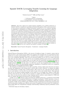 Spanish TrOCR: Leveraging Transfer Learning for Language Adaptation