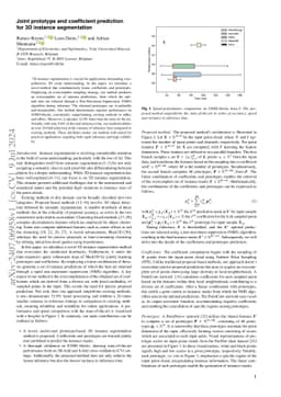 Joint prototype and coefficient prediction for 3D instance segmentation