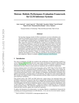 Etalon: Holistic Performance Evaluation Framework for LLM Inference
  Systems