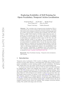 Exploring Scalability of Self-Training for Open-Vocabulary Temporal
  Action Localization