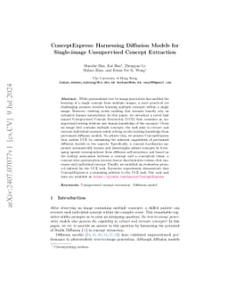 ConceptExpress: Harnessing Diffusion Models for Single-image
  Unsupervised Concept Extraction