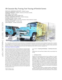 3D Gaussian Ray Tracing: Fast Tracing of Particle Scenes