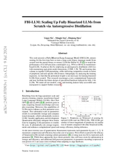 FBI-LLM: Scaling Up Fully Binarized LLMs from Scratch via Autoregressive
  Distillation