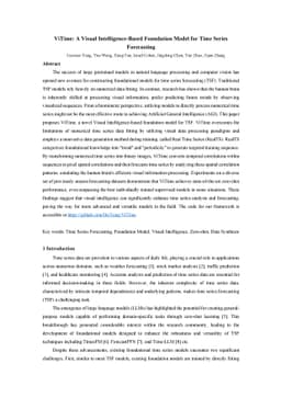 ViTime: A Visual Intelligence-Based Foundation Model for Time Series Forecasting