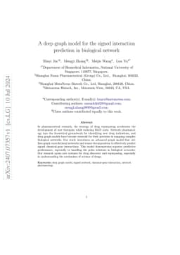 A deep graph model for the signed interaction prediction in biological network