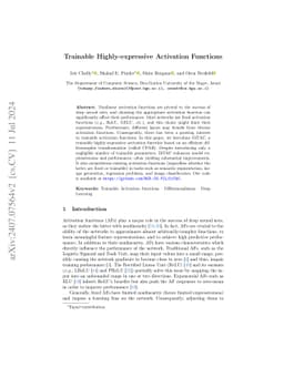 Trainable Highly-expressive Activation Functions