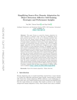 Simplifying Source-Free Domain Adaptation for Object Detection:
  Effective Self-Training Strategies and Performance Insights
